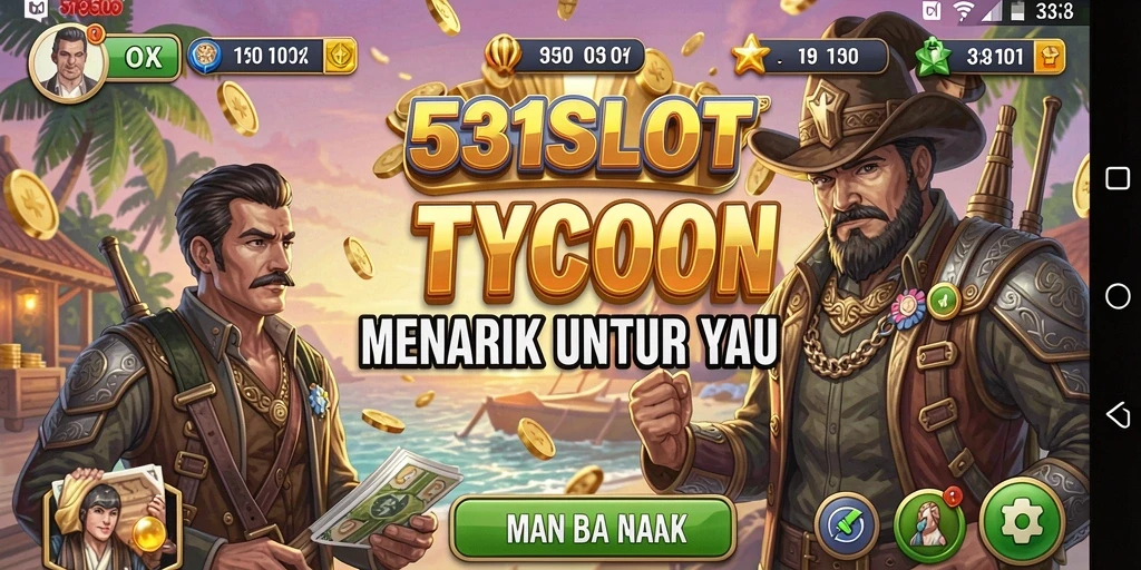 Screenshot gameplay 531SLOT yang menunjukkan mesin slot yang beragam dan kasino yang menarik.