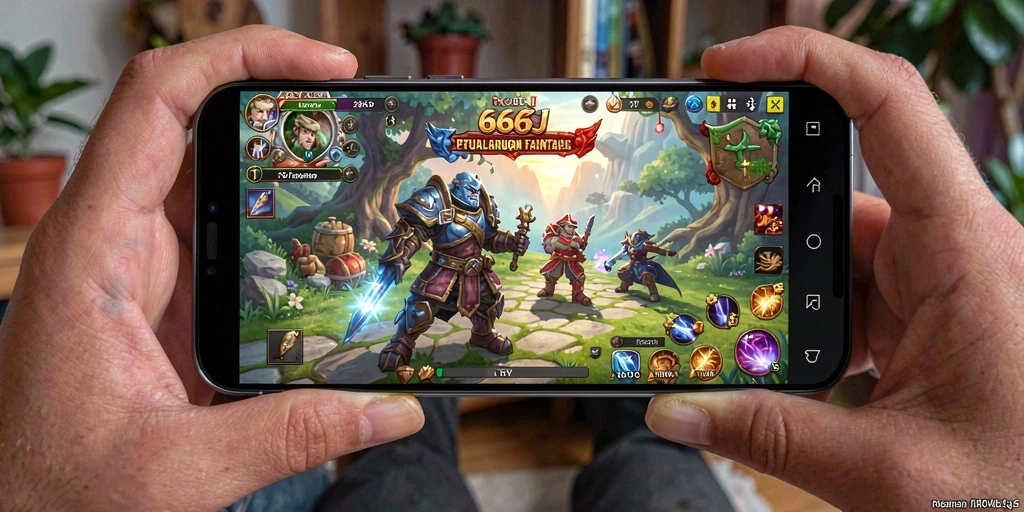 Tampilan gameplay RPG yang menakjubkan dalam 666J.