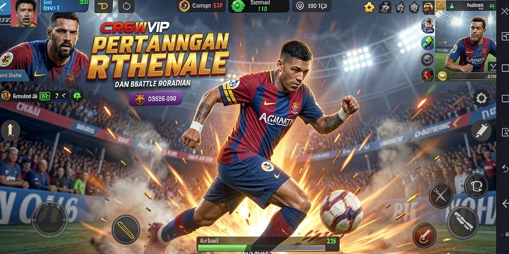 Tampilan gameplay seru dan mendebarkan di CR7VIP