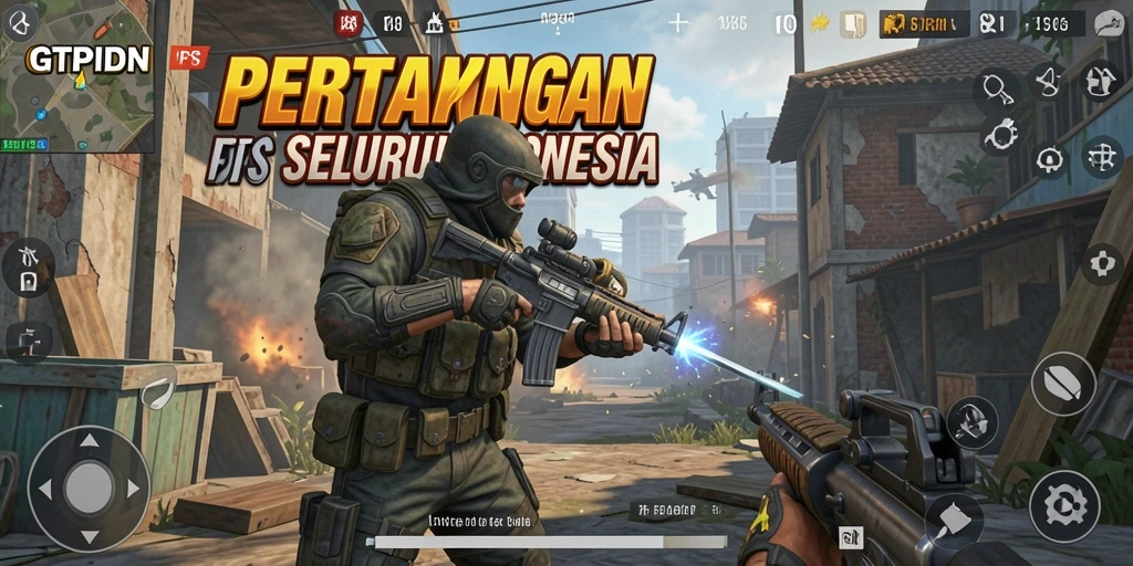 Gambaran aksi menegangkan di GTPIDN dengan mode FPS.