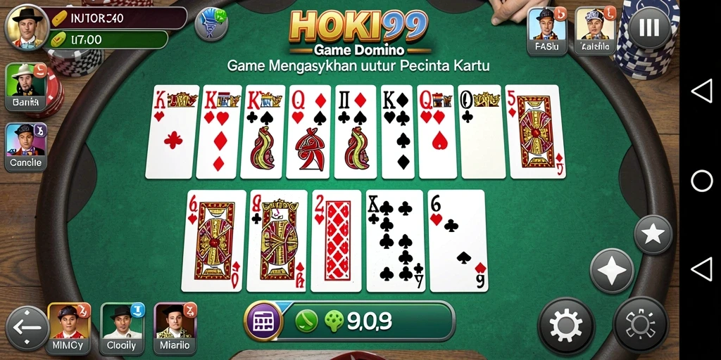 Tangkapan layar gameplay HOKI99 yang menampilkan suasana permainan Domino yang seru.