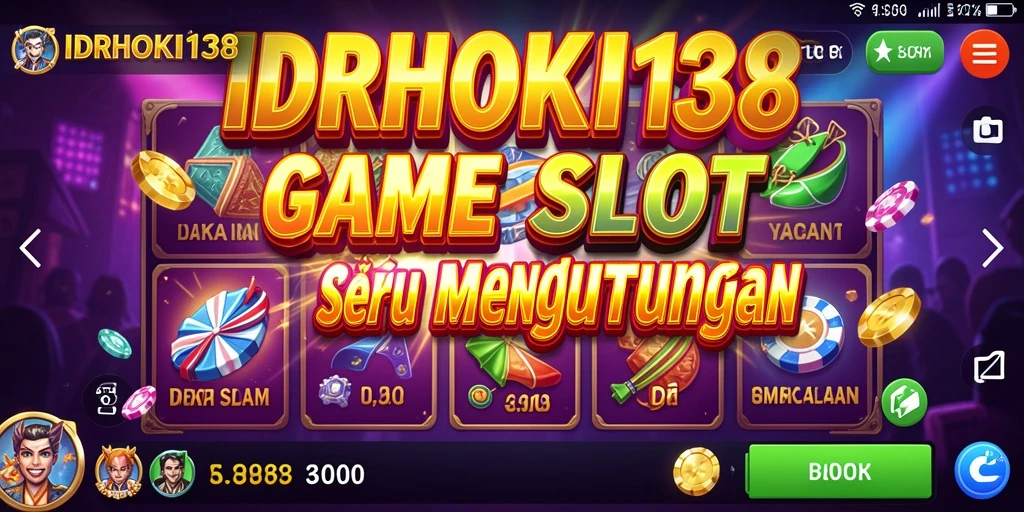 Tampilan gameplay menarik dari IDRHOKI138 dengan tema yang beragam.