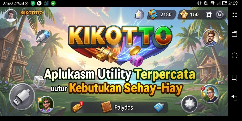 Tampilan antarmuka pengguna KIKOTOTO yang sederhana dan fungsional.