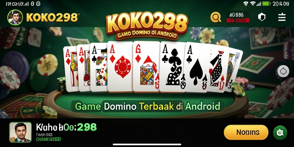 Tampilan gameplay seru KOKO288 dalam permainan Domino yang mendebarkan.
