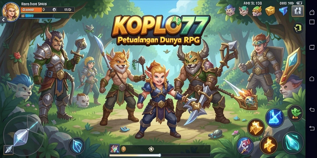 Screenshot gameplay KOPLO77 yang menampilkan aksi RPG menakjubkan.