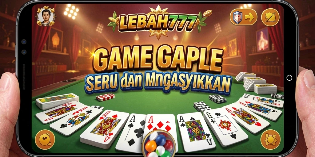 Tampilan gameplay seru dari aplikasi LEBAH777 Gaple.
