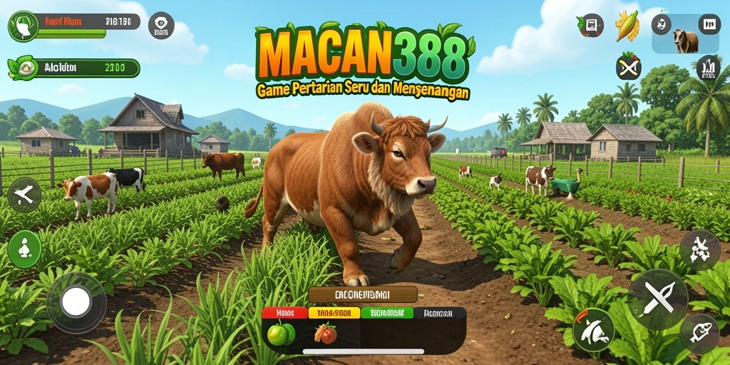 Screenshot gameplay <strong>MACAN388</strong> menampilkan pengalaman bertani yang menarik.