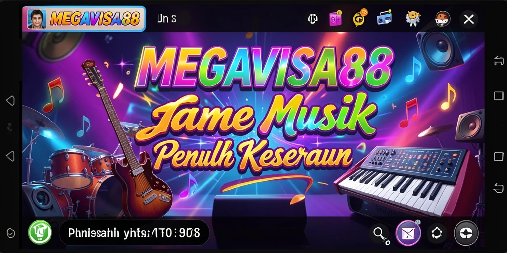 Tampilan gameplay seru di MEGAVISA88 dengan berbagai lagu.
