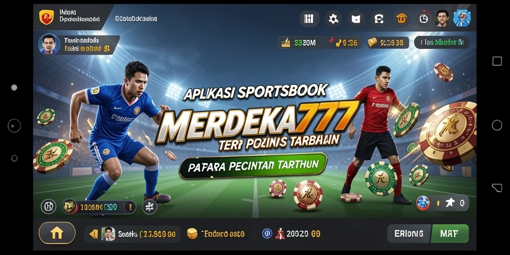 Tampilan gameplay Sportsbook yang menarik pada MERDEKA777.