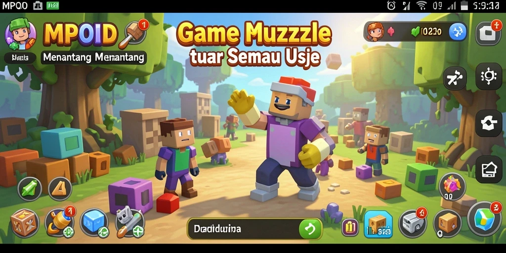 Tampilan menarik dari gameplay MPOID dengan berbagai tantangan puzzle.