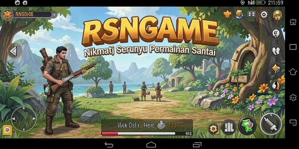 Tampilan gameplay seru dari RSNGAME dengan grafik menarik.