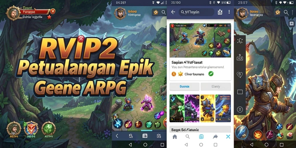 Tampilan gameplay seru dalam RVIP2 dengan pertarungan dinamis dan grafik menawan.