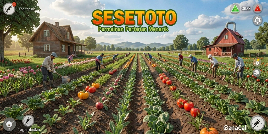 Tampilan menarik dari gameplay SESETOTO dalam bertani.