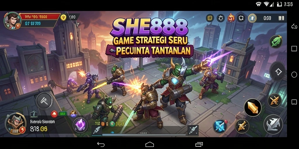 Tampilan gameplay menakjubkan dari SHE888 yang penuh strategi.