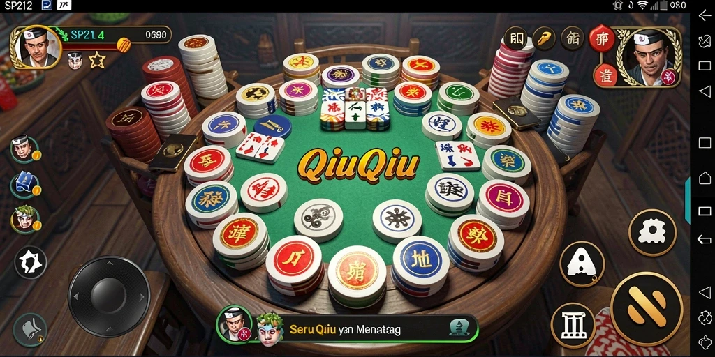 Screenshot gameplay QiuQiu SP212 yang menampilkan aksi mendebarkan.