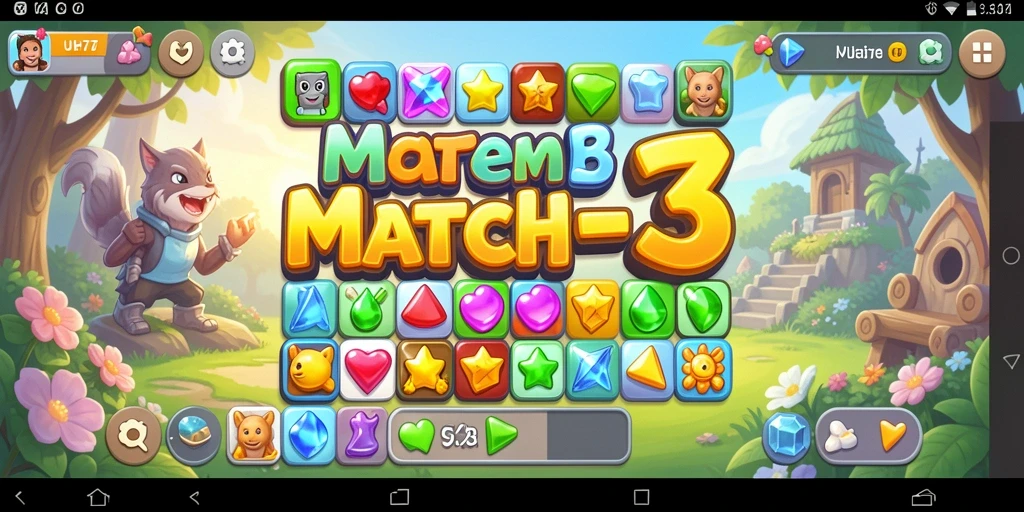 Tampilan gameplay UH77 yang penuh warna dan memikat.