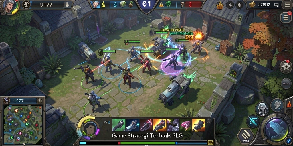 Tampilan menawan gameplay UT77 yang strategis.